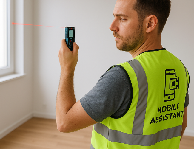 Szene Raumvermessung